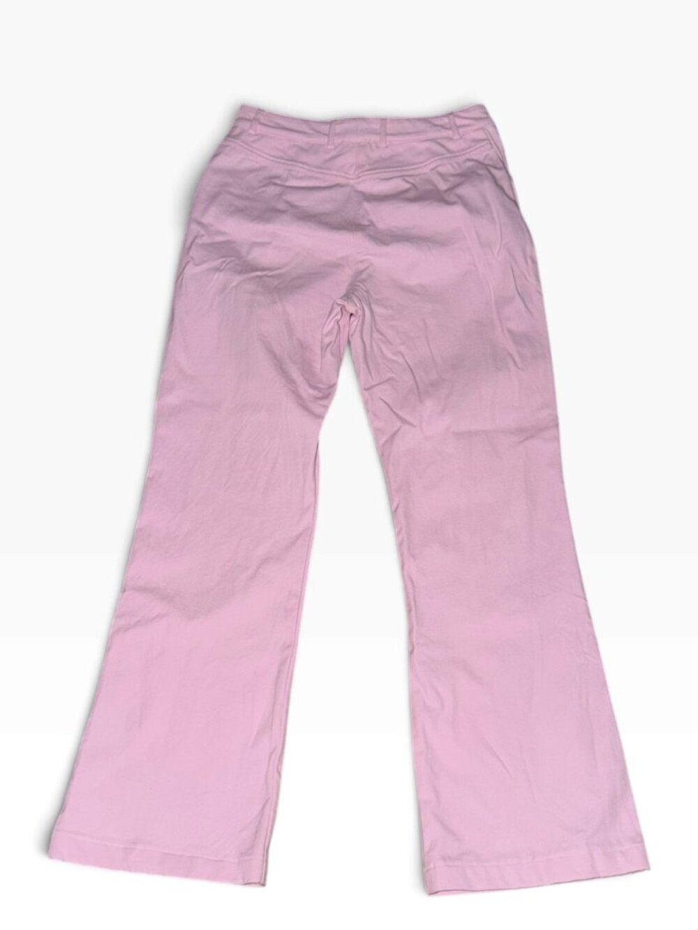 St. John Sport by Marie Gray Pink Wide Leg Jean Pants Trousers Size 4 Stretch - Picture 3 of 6